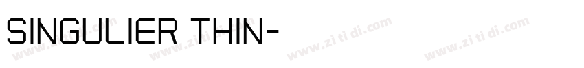 Singulier Thin字体转换